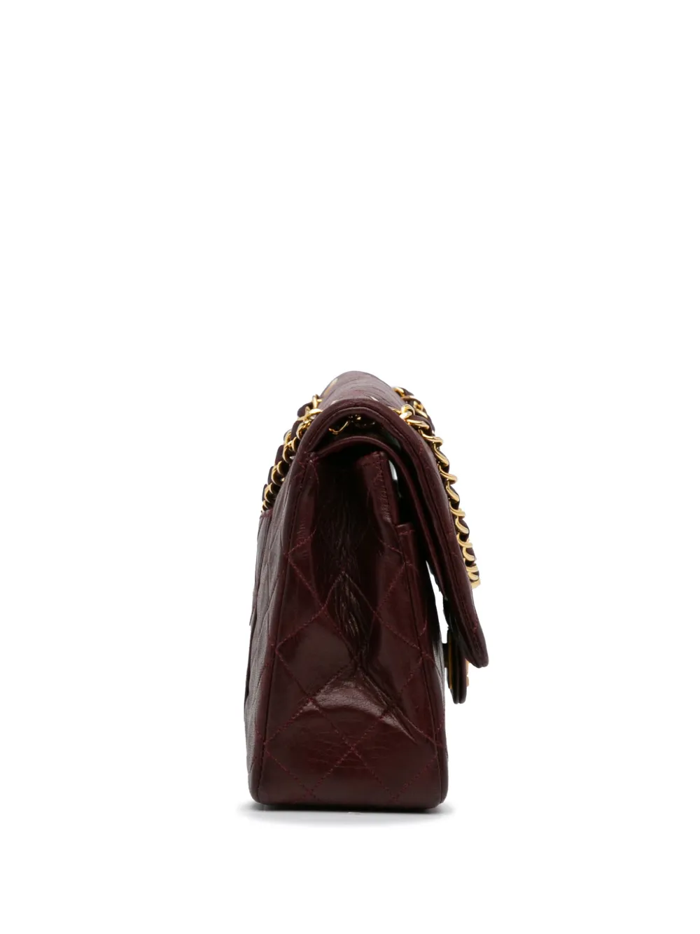 CHANEL Pre-Owned 1984-1986 Pre-Owned Chanel Medium Classic Lambskin Double Flap shoulder bag - Rood