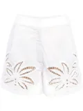 Hemant And Nandita Lani cotton mini shorts - White