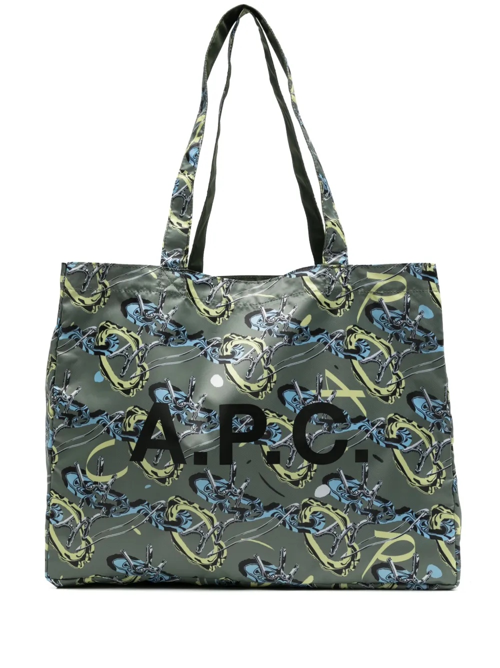 A.P.C. Diane vändbar totebag | grön | Image 1