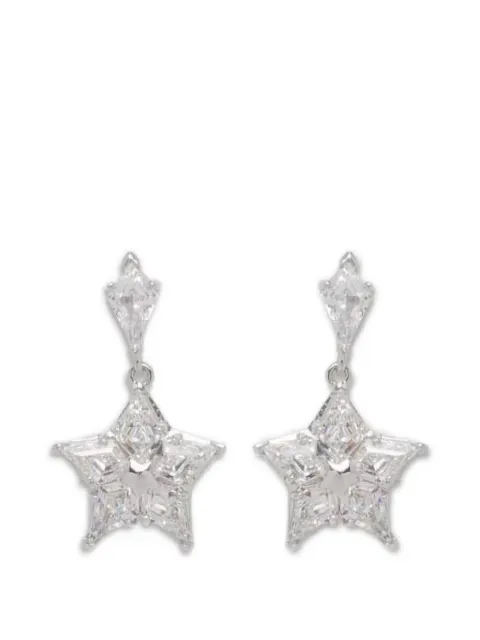 Swarovski star-drop earrings