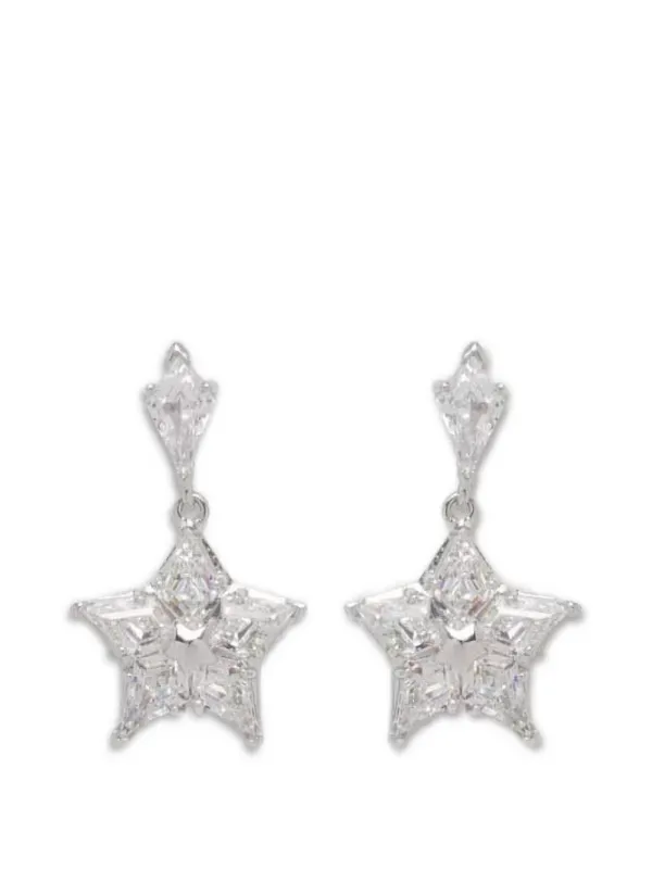 Swarovski スター ドロップピアス | シルバートーン | FARFETCH JP