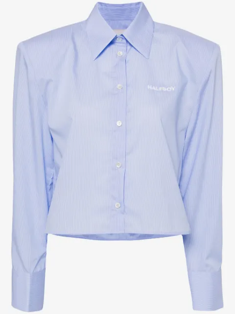 Halfboy skjorta med broderad logotyp