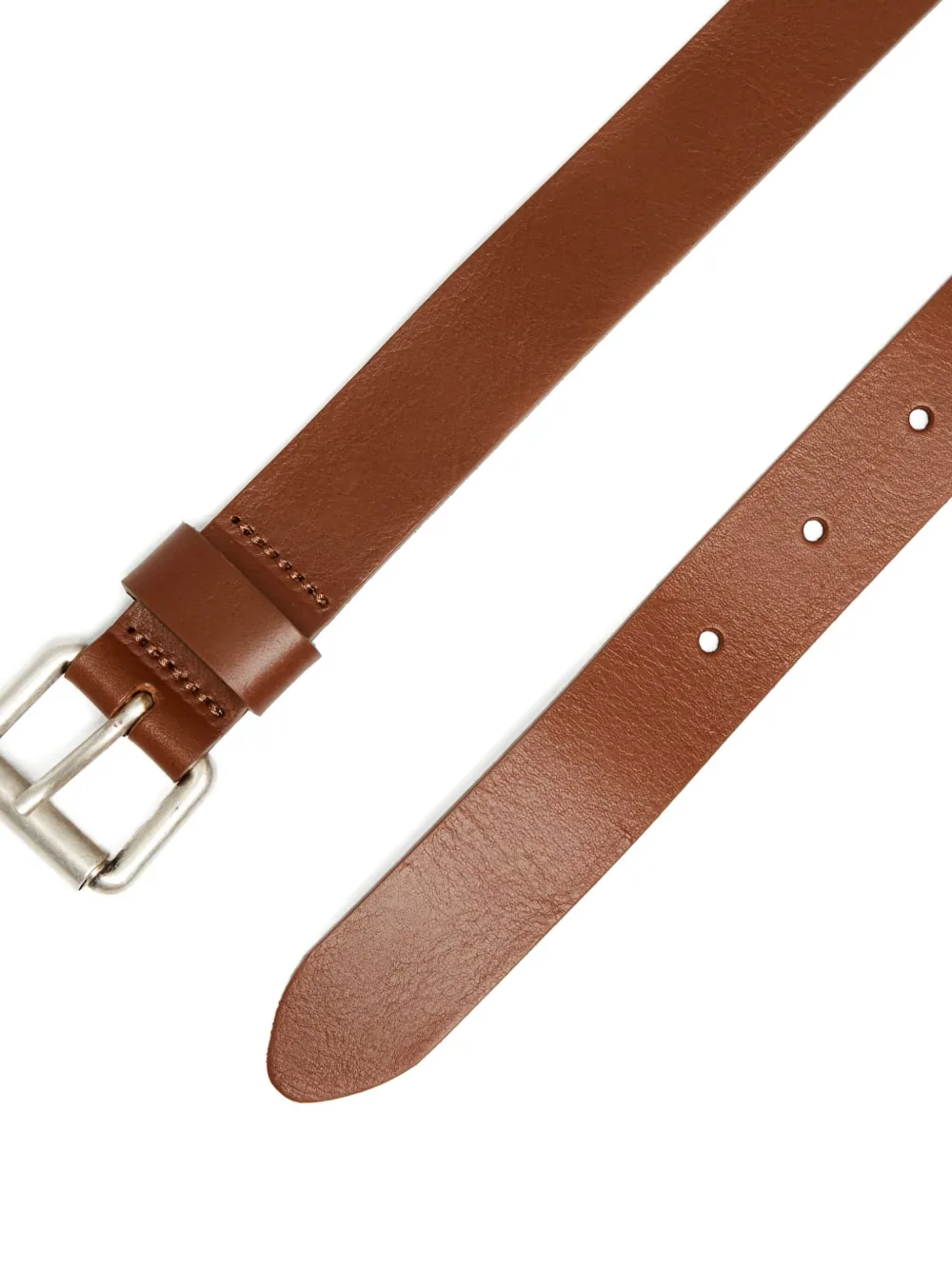Carhartt Leather Rectangle-buckle Belt In Brown