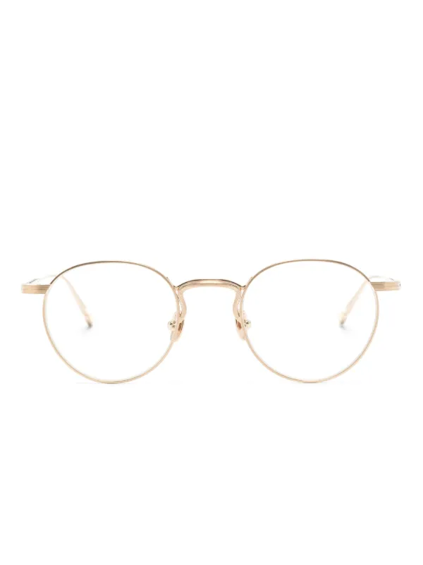 Matsuda M3140 oval frame Glasses Gold FARFETCH UK