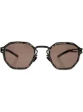 Mykita Gia geometric-frame sunglasses - Brown