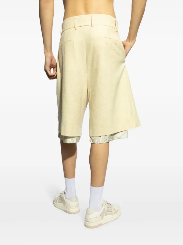 AMIRI Layered Tailored Shorts | Neutrals | FARFETCH