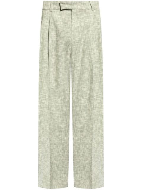 AMIRI pantalon chiné à design plissé