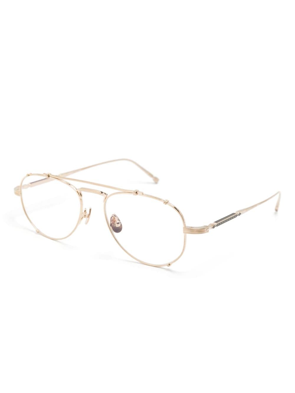 Matsuda M3142 geometric-frame glasses - Goud