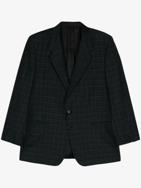 Pierre Cardin Pre-Owned blazer con botones y motivo de cuadros 1990