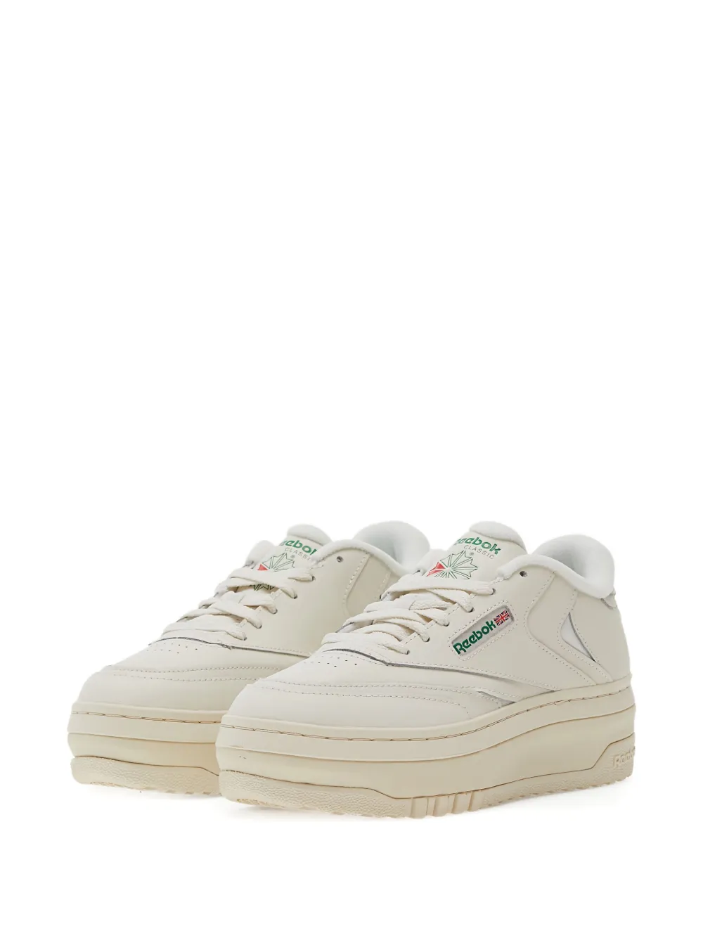 Reebok Club C Extra leren sneakers met plateauzool - Wit