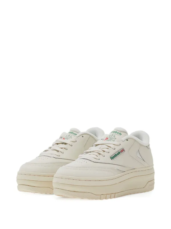 C Extra White Platform Sneakers Reebok Reebok Women's Club C Extra