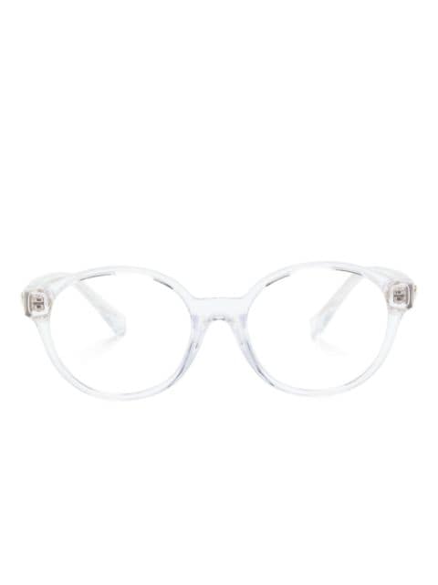 Versace Kids Medusa-plaque round-frame glasses