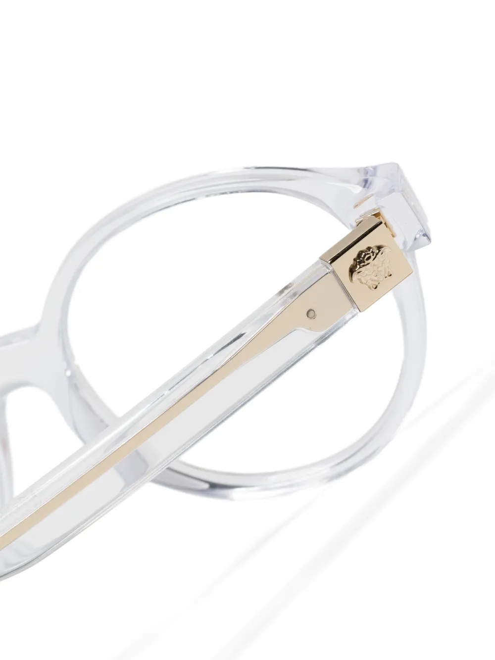 Versace Kids Medusa bril met rond montuur Wit