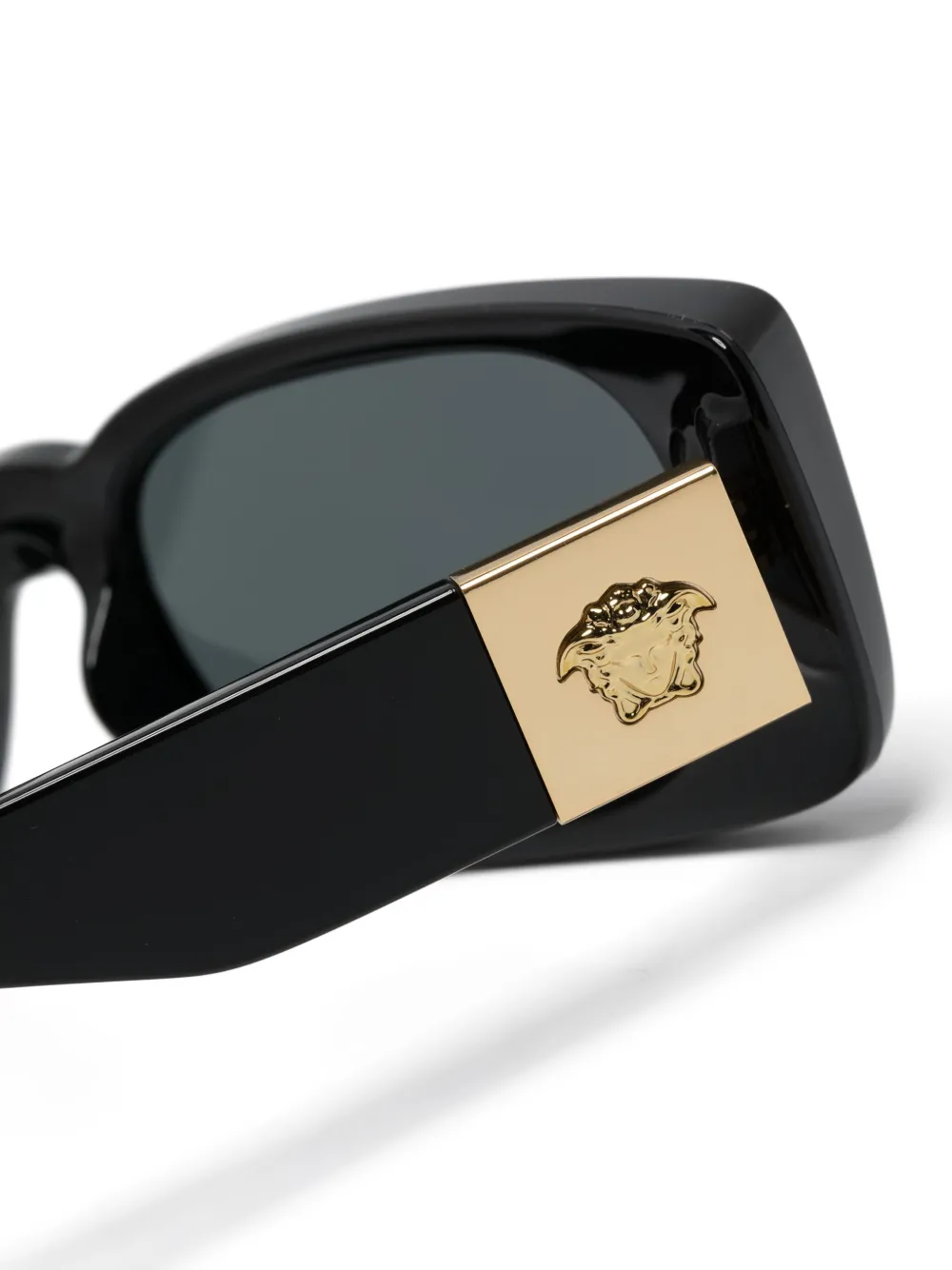 Versace Kids Zonnebril met rechthoekig montuur Zwart