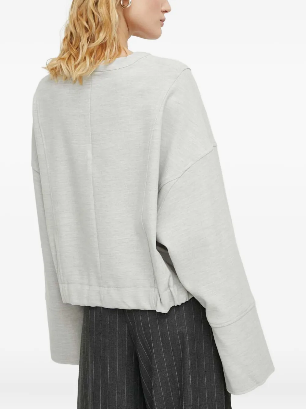 Gestuz Seam Detail Gathered Top In White