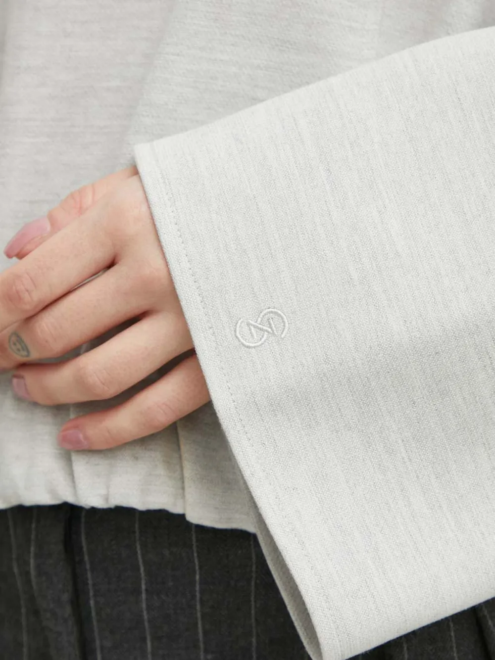 Gestuz Seam Detail Gathered Top In White