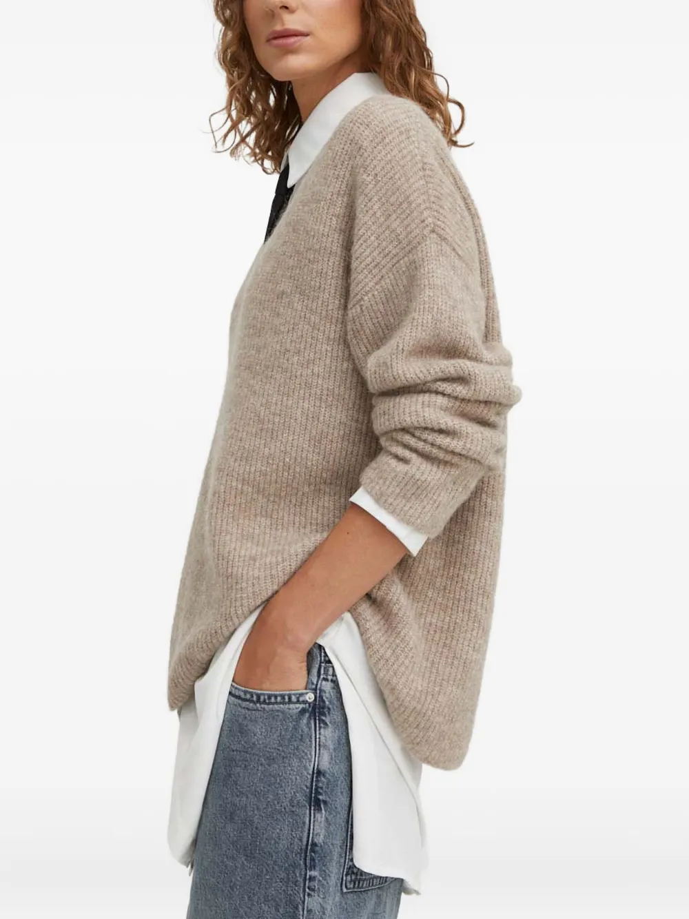  Gestuz V-neck Knitwear - Neutrals 