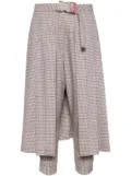 Fendi Pre-Owned knife-pleat apron trousers - Pink