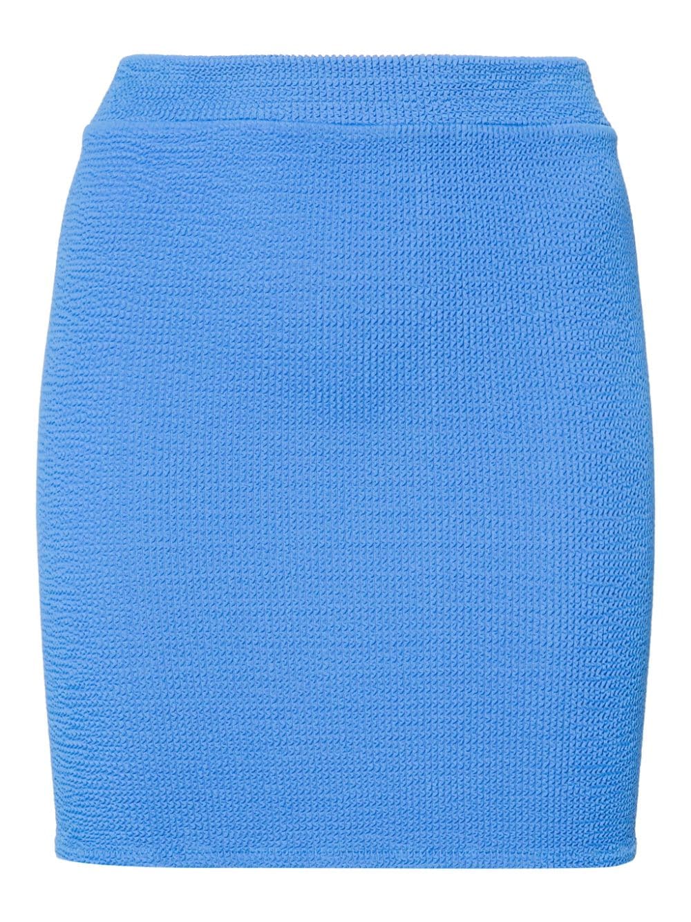 Mc2 Saint Barth Textured-finish Skirt In Blue
