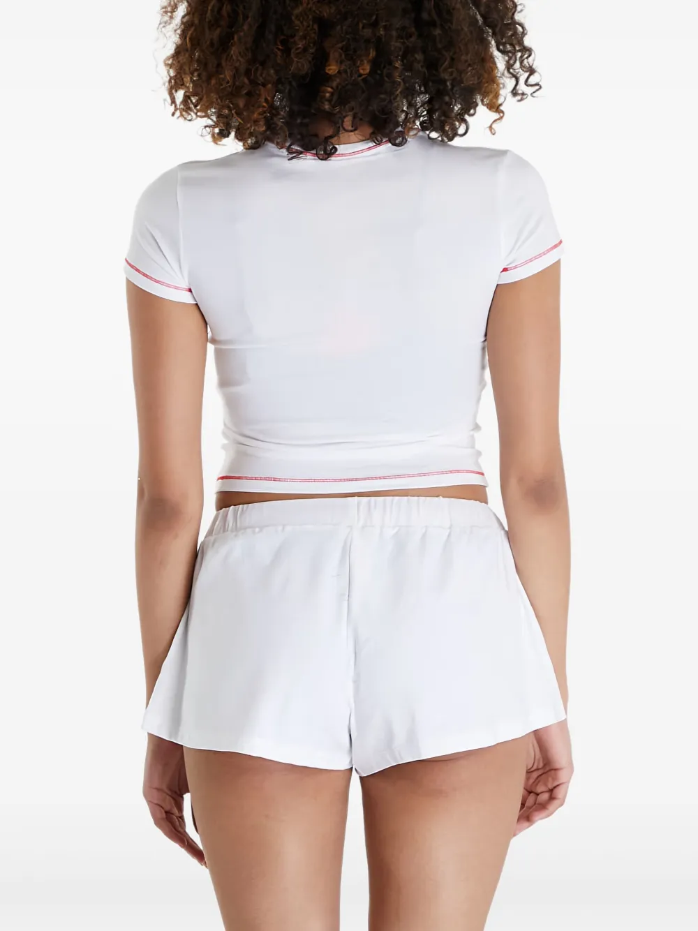 Diesel Pyjama met logoprint Wit