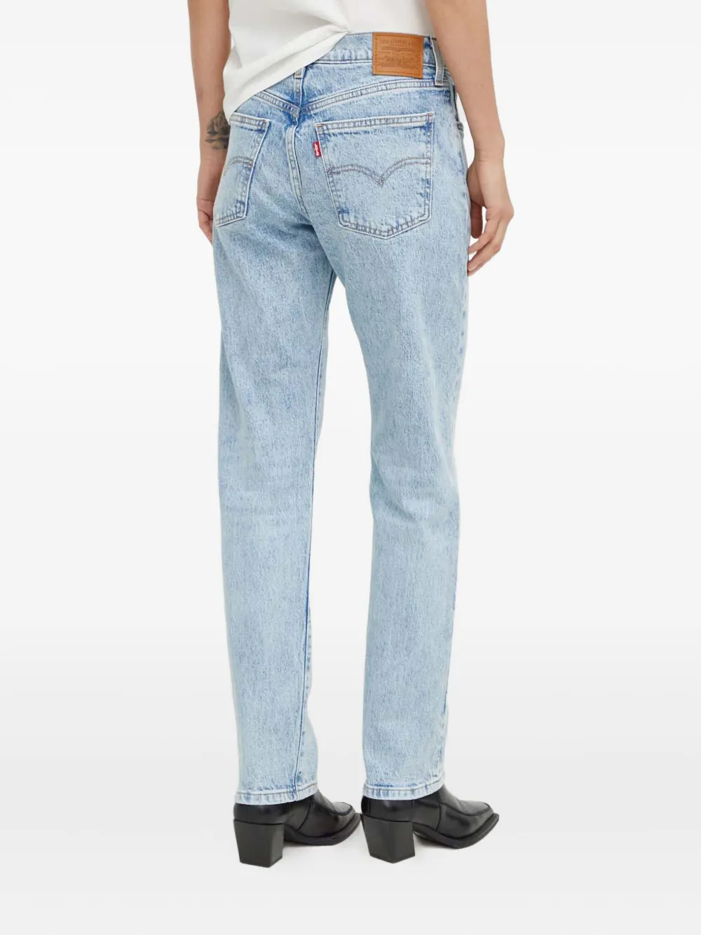 Levi's Middy Buttoned Denim Jeans In Blue