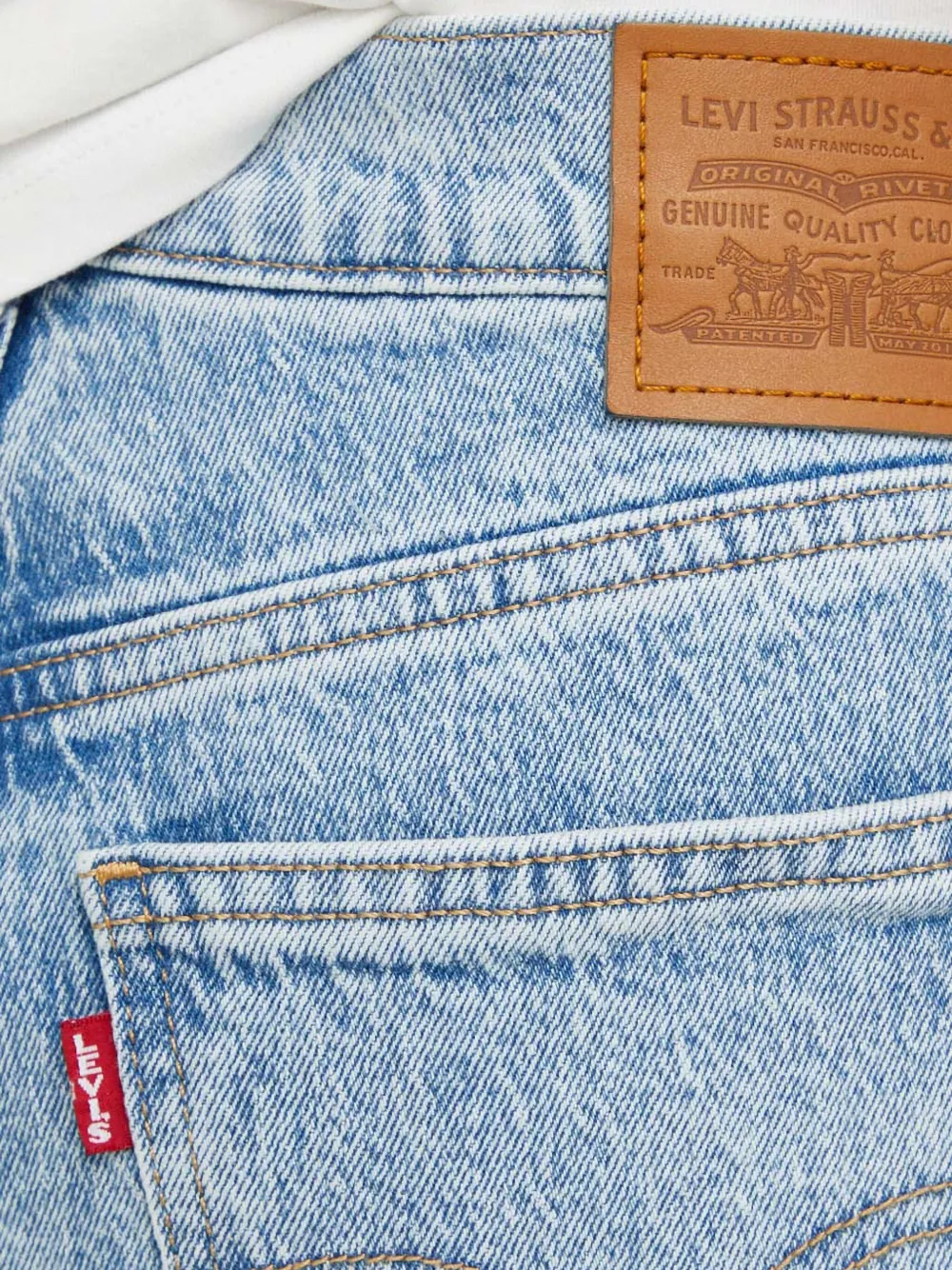 Levi's Middy Buttoned Denim Jeans In Blue