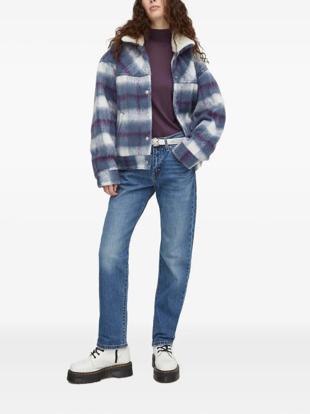 Levi's Middy Straight Jeans In Blue