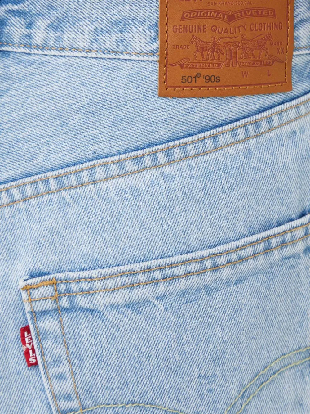 Levi's 501 '90s jeans met vlakken Blauw