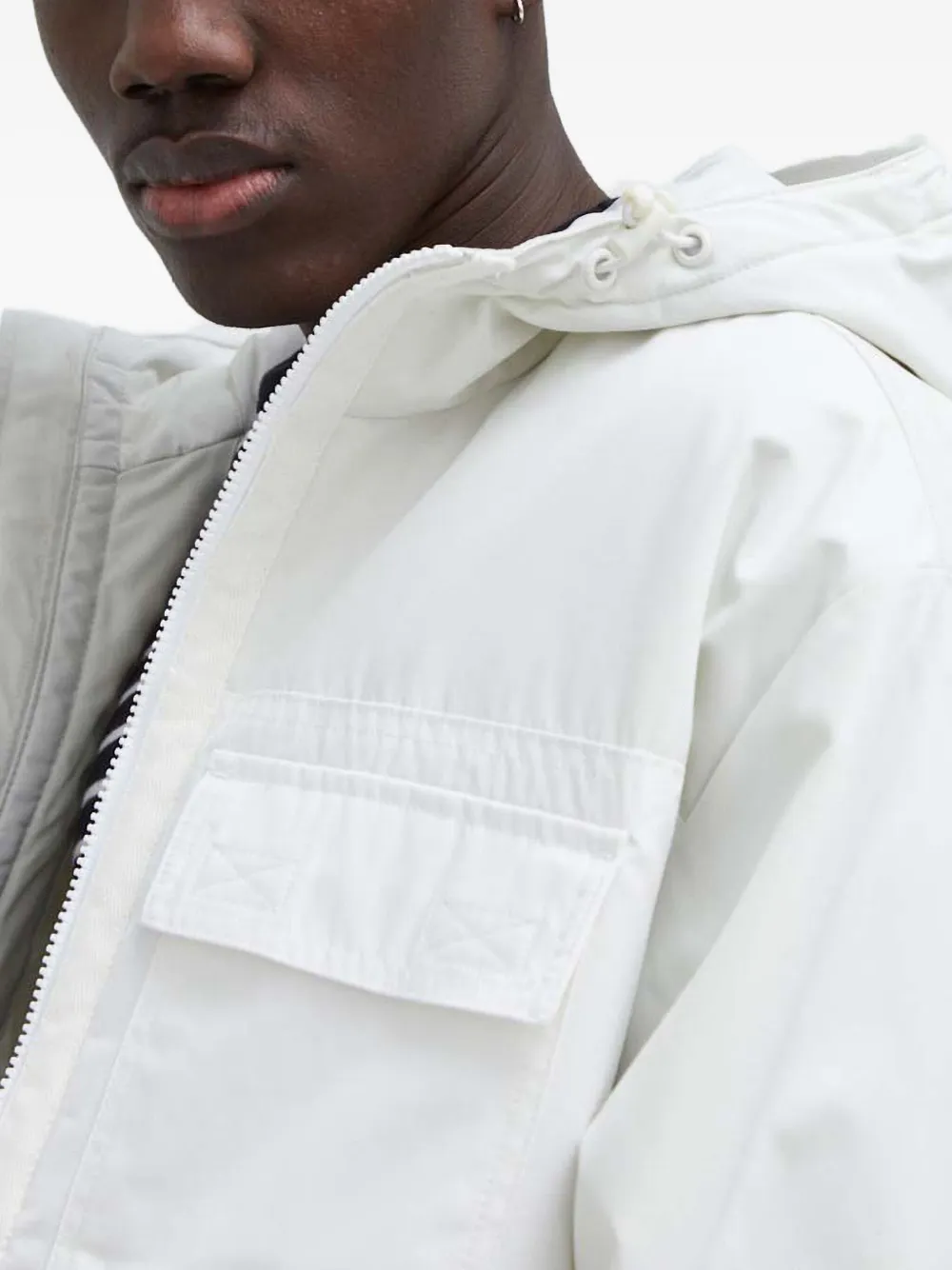 Levi's Tamalpais Pocket Hooded Jacket In White