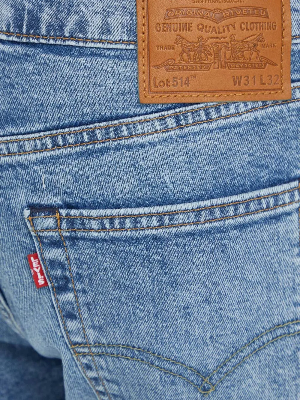 Levi's 514 denim jeans Blauw