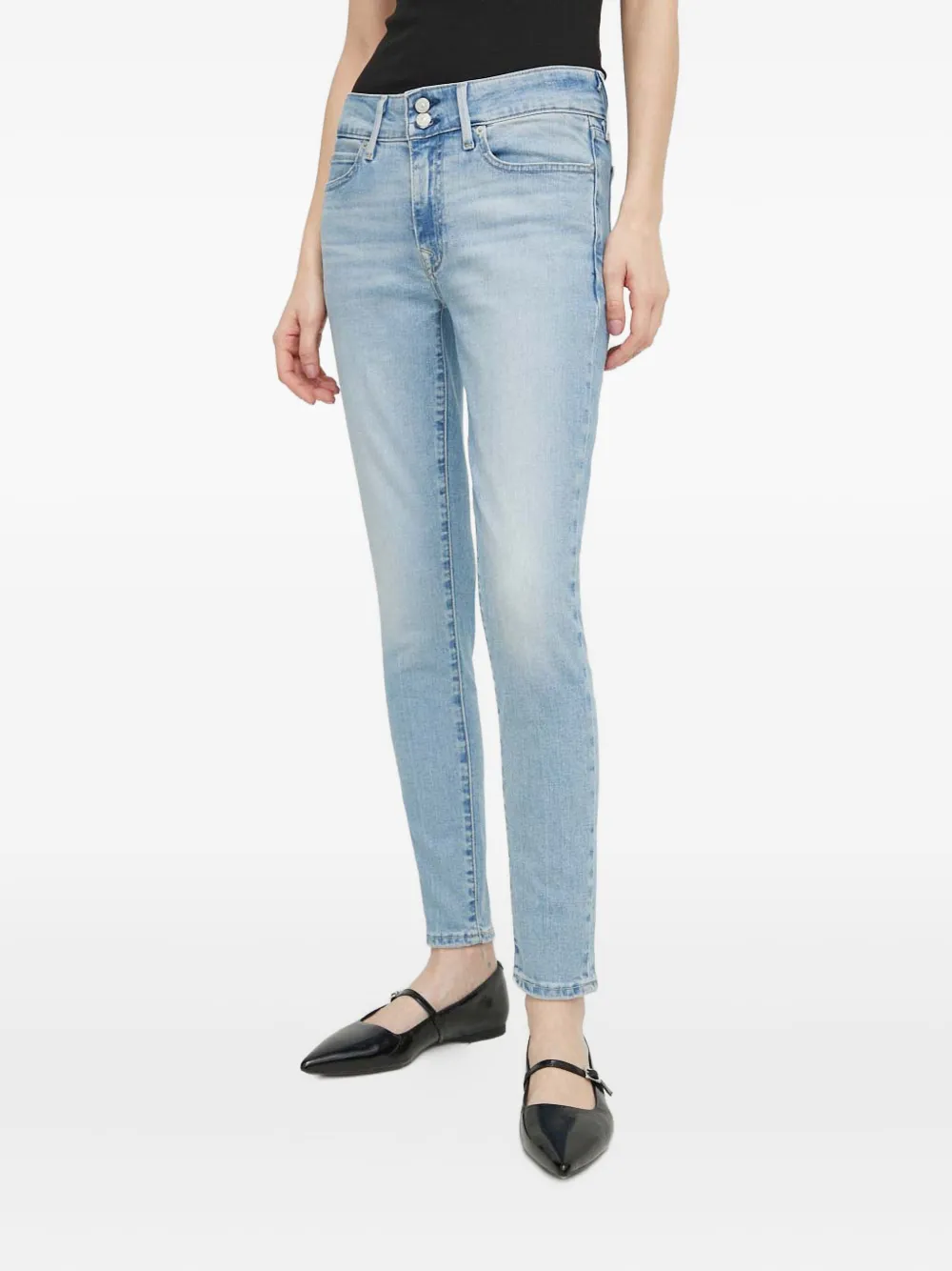 Levi's 711 Two-button Jeans In Blue