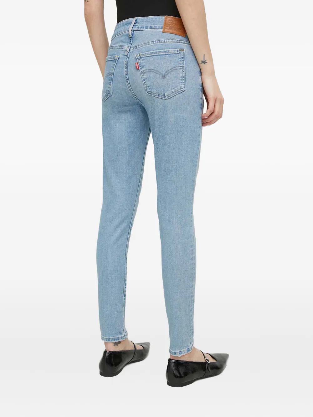 Levi's 711 Two-button Jeans In Blue