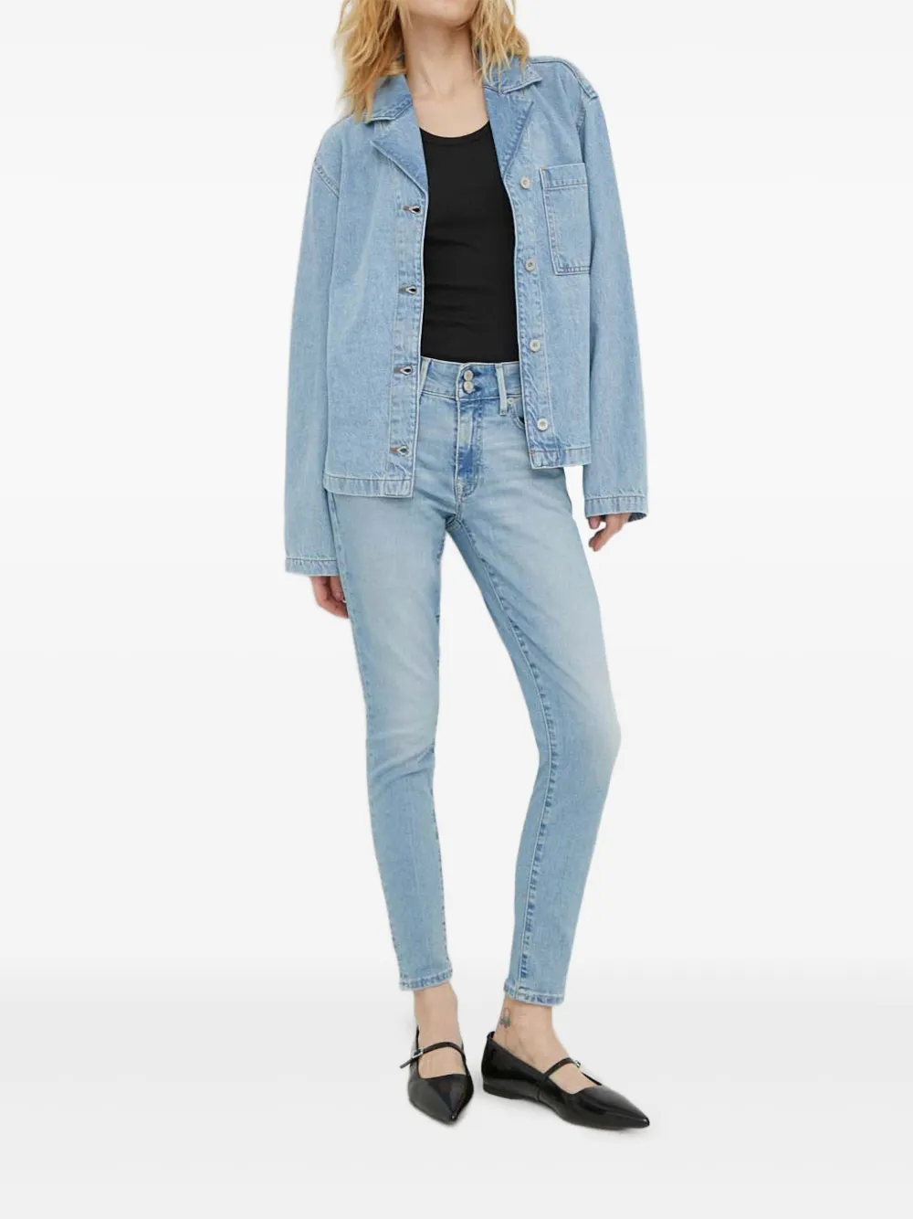 Levi's 711 Two-button Jeans In Blue