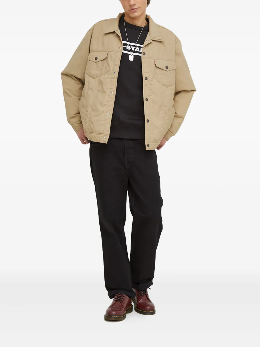 Levi's button-down quilted jacket | Shirt Jackets | Image 2