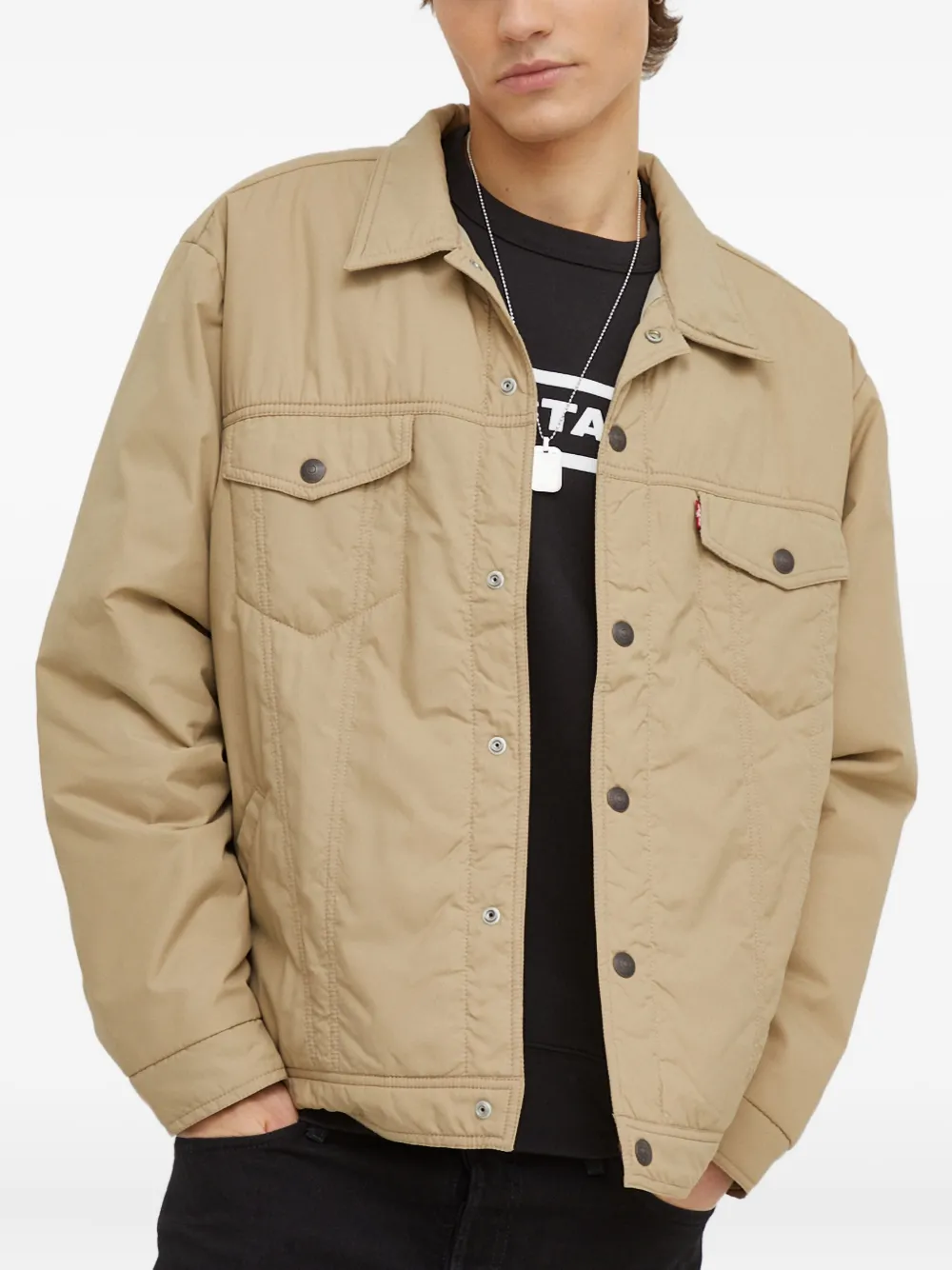 Levi's button-down quilted jacket | Neutrals | Image 1