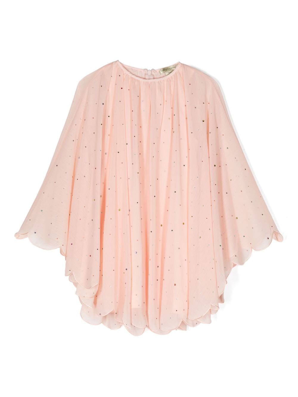 Stella McCartney Kids Mini-jurk verfraaid met kristallen Roze
