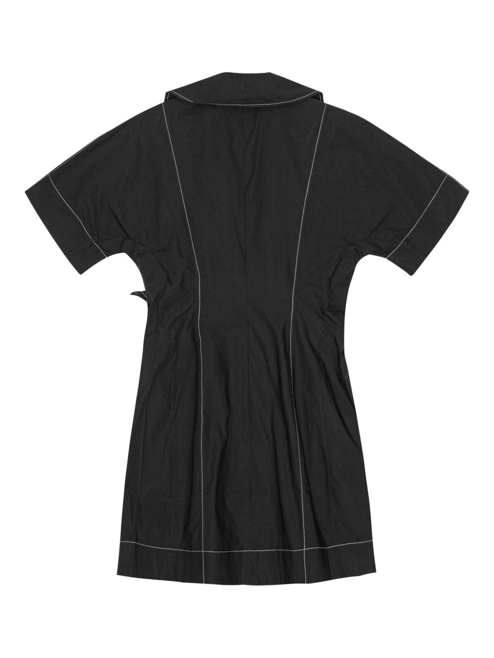 GANNI contrast-stitch mini dress Women