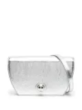 Furla metallic-leather cross body bag - Silver