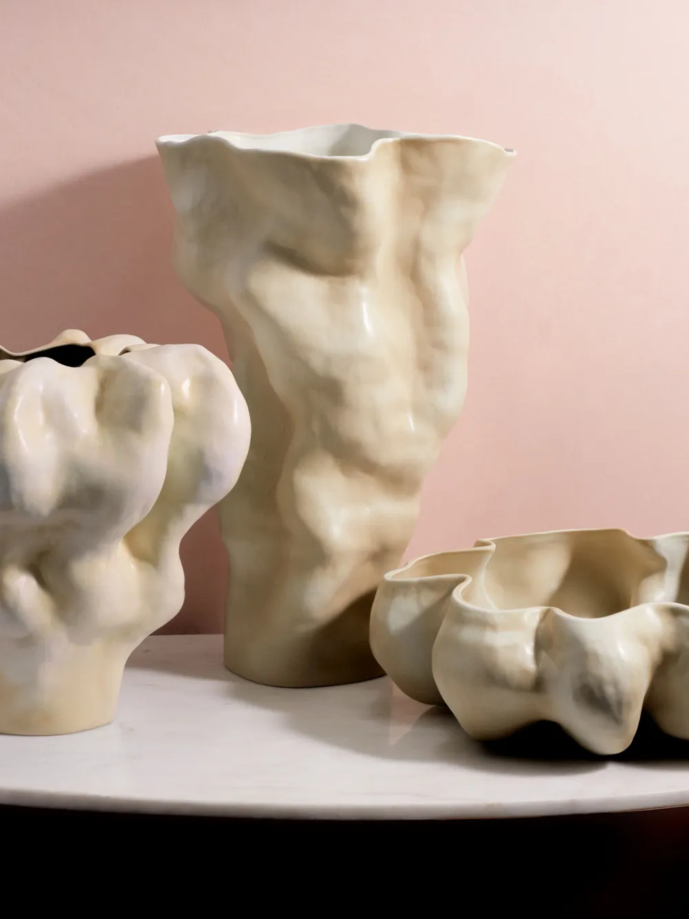 L'objet Timna Porcelain Bowl In Neutrals