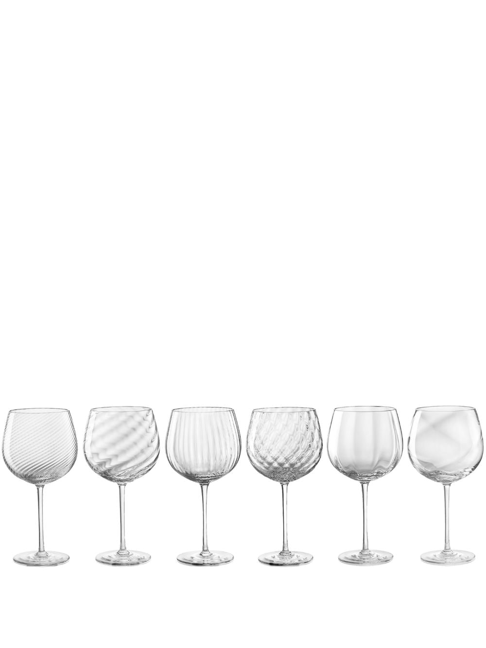 Shop Nasonmoretti Tolomeo Red Wine Glasses (set Of Six) In Neutrals