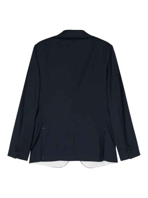 Valentino Garavani mini-check single-breasted Suit | Blue
