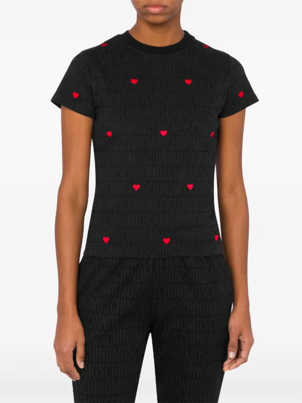 ★AMl PARlS★ 24SS Women's Heart Logo Over Short Sleeve T-sh womens-relaxed-t-shirt-heather