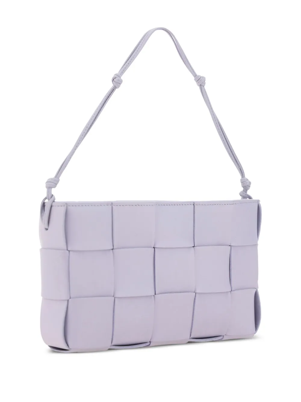 Shop Bottega Veneta Mini Cassette Leather Shoulder Bag In Purple