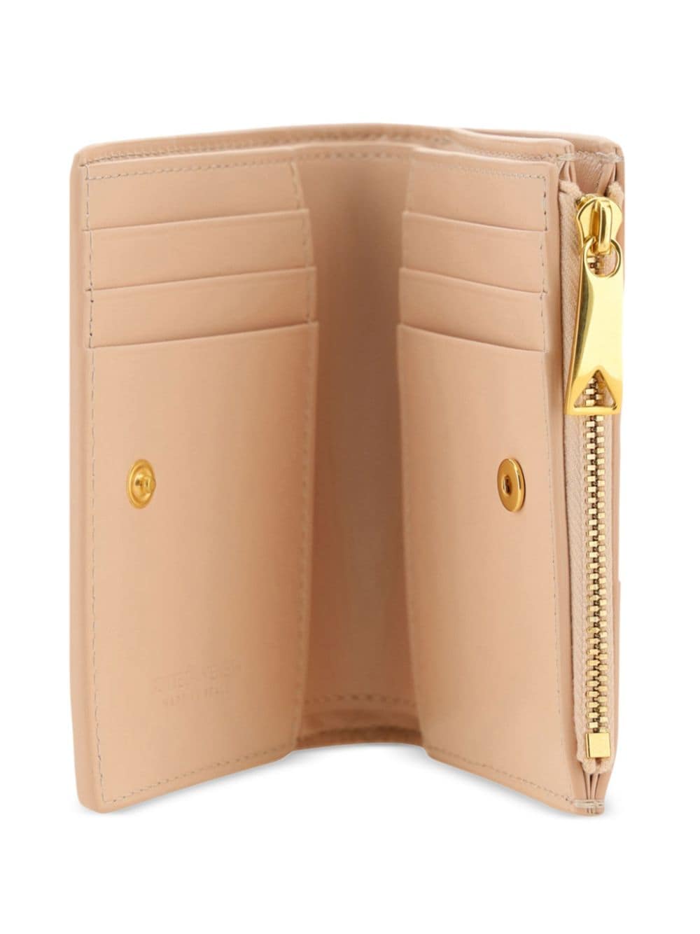 Shop Bottega Veneta Cassette Leather Wallet In Pink