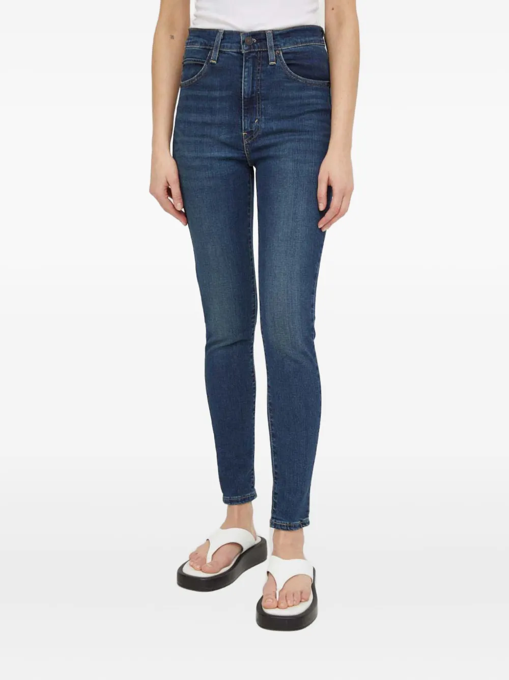 Levi's Retro High Skinny Denim Jeans In Blue