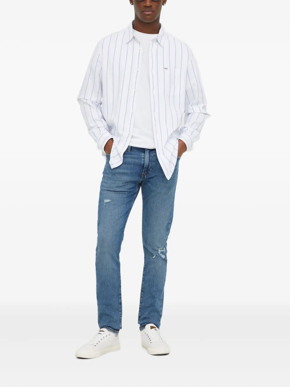 Levi's 512 Ripped jeans - Blauw