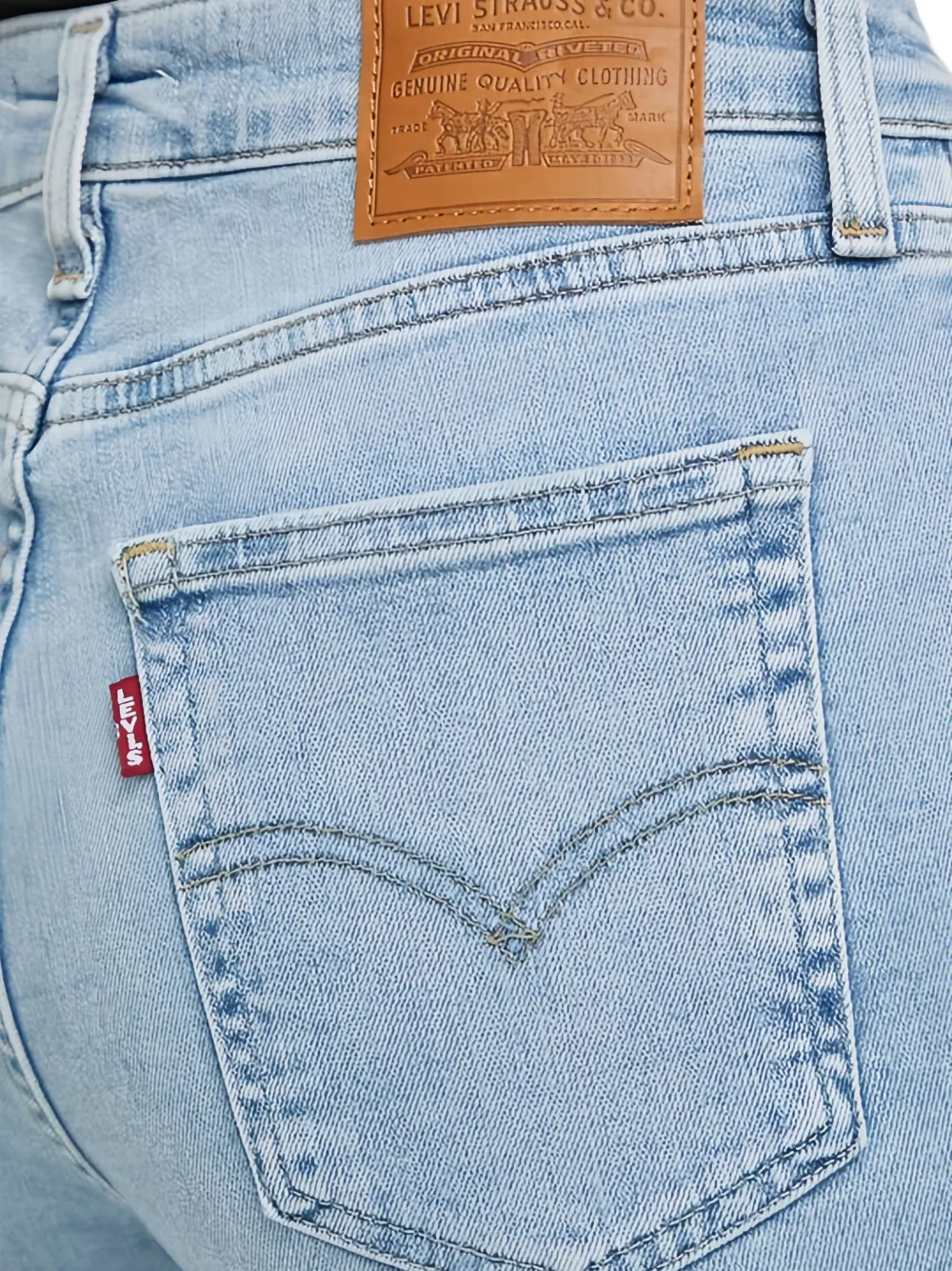 Levi's 721 gerafelde skinny jeans Blauw