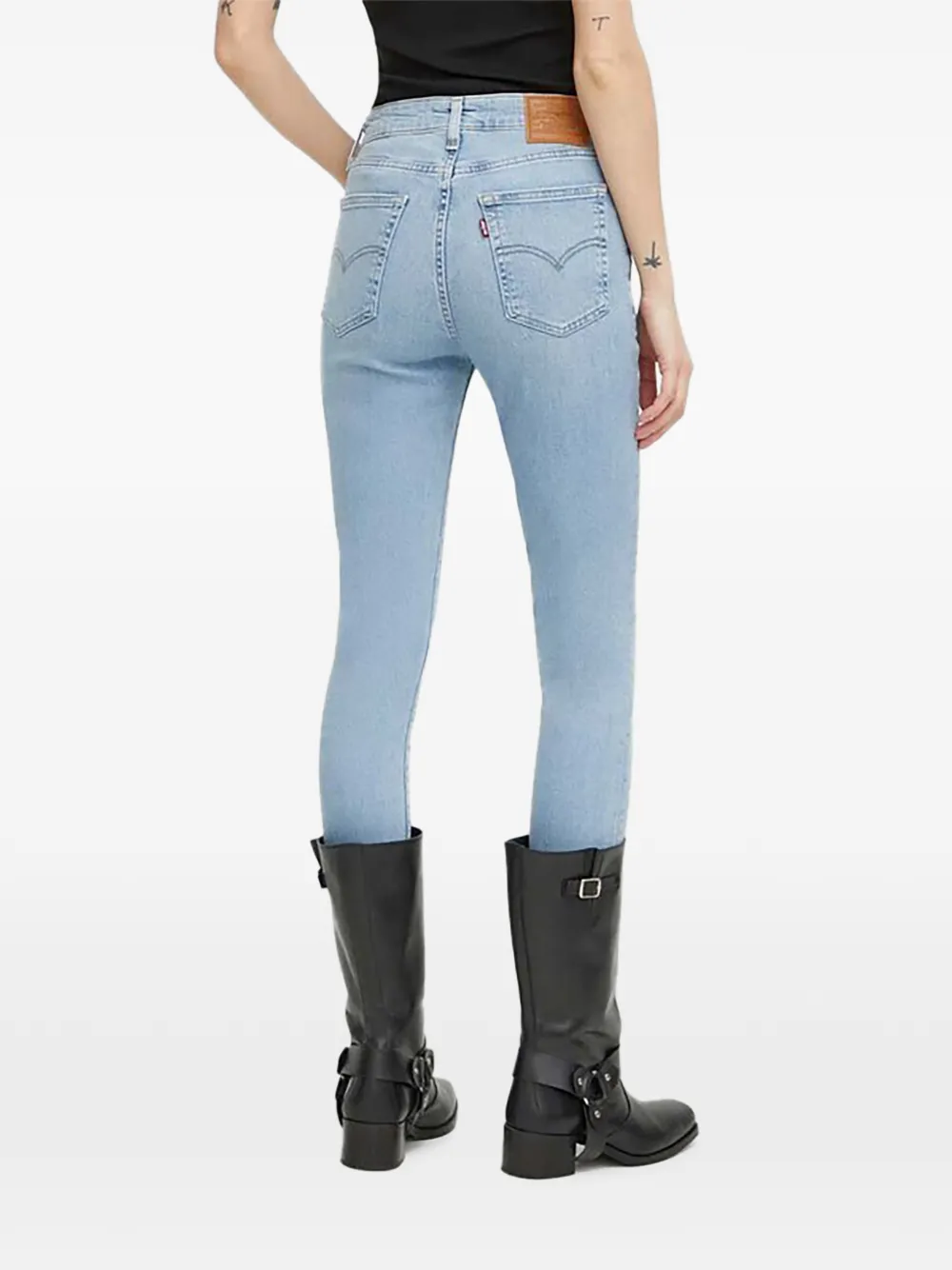 Levi's 721 gerafelde skinny jeans Blauw