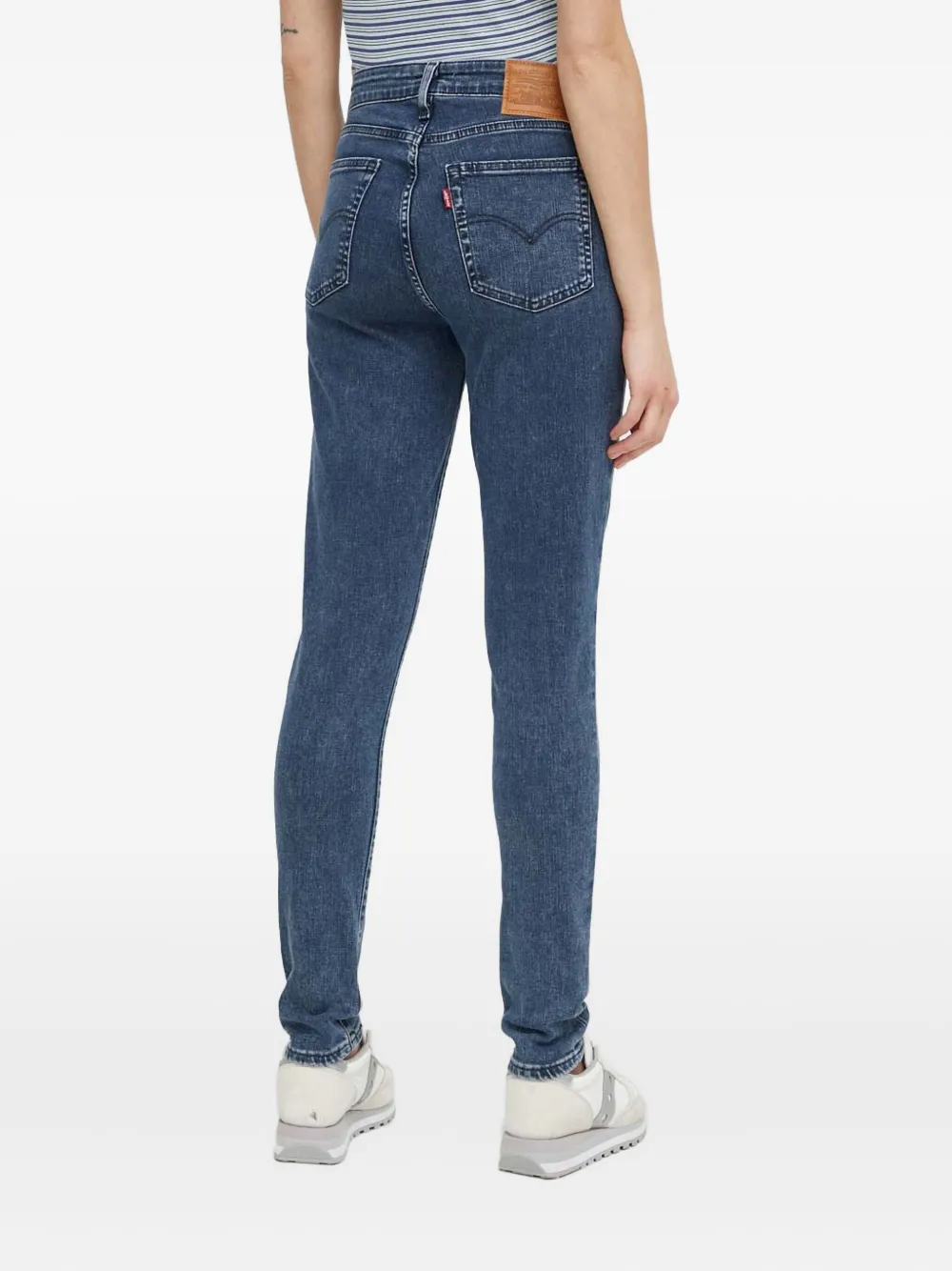 Levi's Logo-patch Jeans In Blue