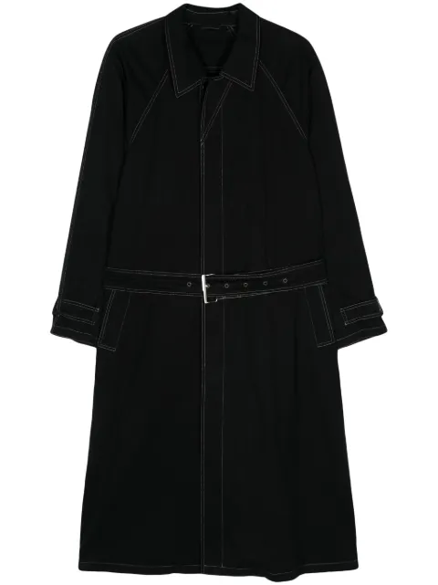 Versace Pre-Owned abrigo con botones y cinturón 1980